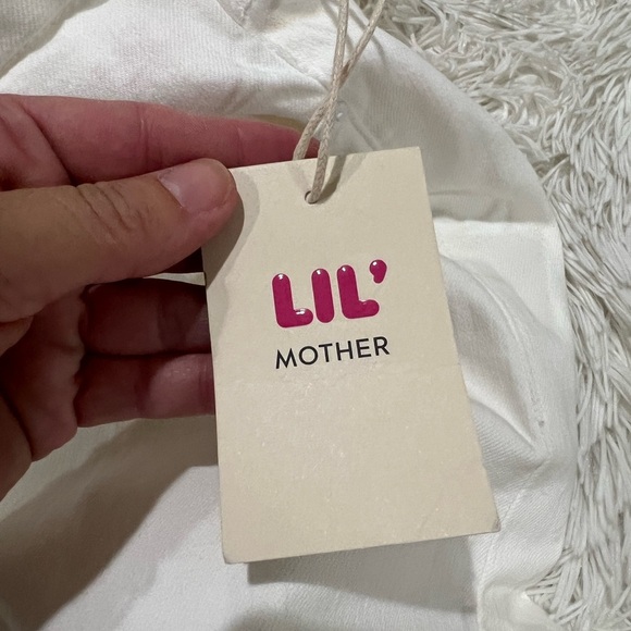 MOTHER Lil Roller Fray Wide Leg - Size 33 US 12- NWT -Fairest Of Them All wash - Picture 9 of 14